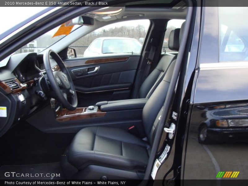 Black / Black 2010 Mercedes-Benz E 350 4Matic Sedan