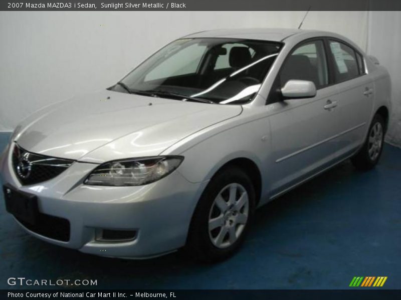 Sunlight Silver Metallic / Black 2007 Mazda MAZDA3 i Sedan