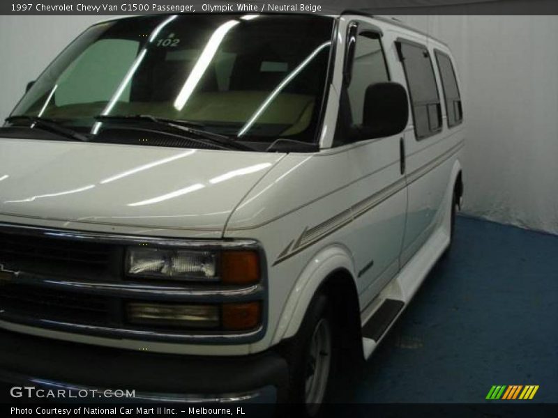 Olympic White / Neutral Beige 1997 Chevrolet Chevy Van G1500 Passenger