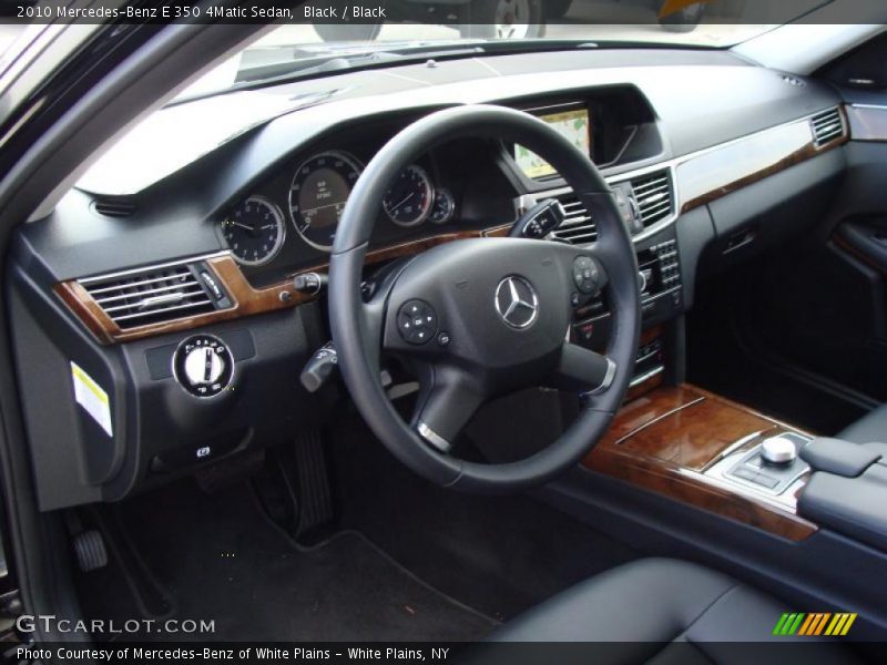 Black / Black 2010 Mercedes-Benz E 350 4Matic Sedan