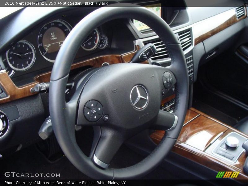 Black / Black 2010 Mercedes-Benz E 350 4Matic Sedan