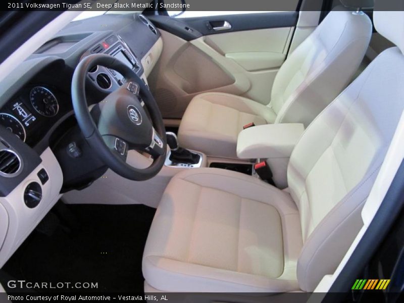  2011 Tiguan SE Sandstone Interior