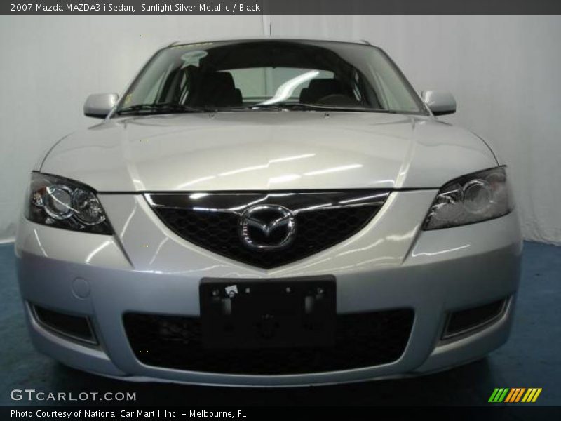 Sunlight Silver Metallic / Black 2007 Mazda MAZDA3 i Sedan