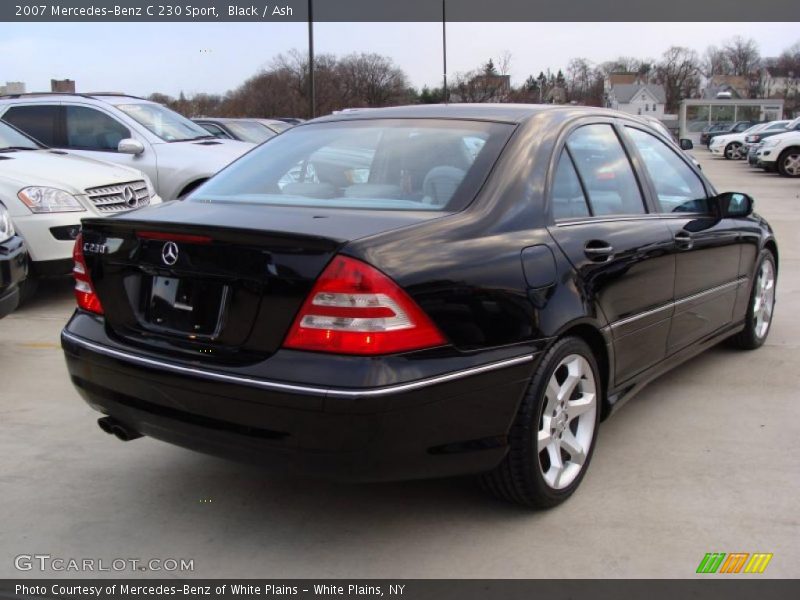 Black / Ash 2007 Mercedes-Benz C 230 Sport