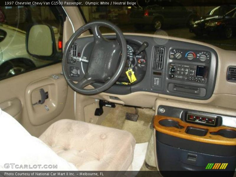 Olympic White / Neutral Beige 1997 Chevrolet Chevy Van G1500 Passenger