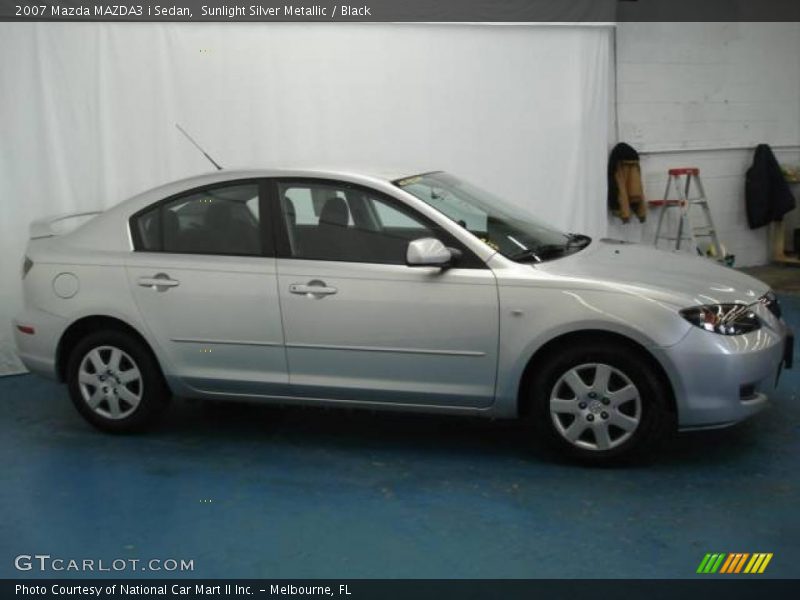 Sunlight Silver Metallic / Black 2007 Mazda MAZDA3 i Sedan
