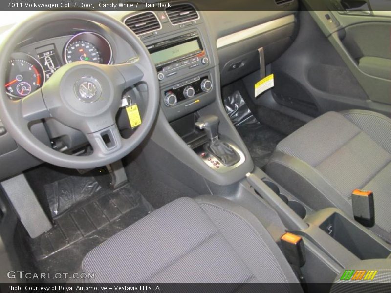 Titan Black Interior - 2011 Golf 2 Door 
