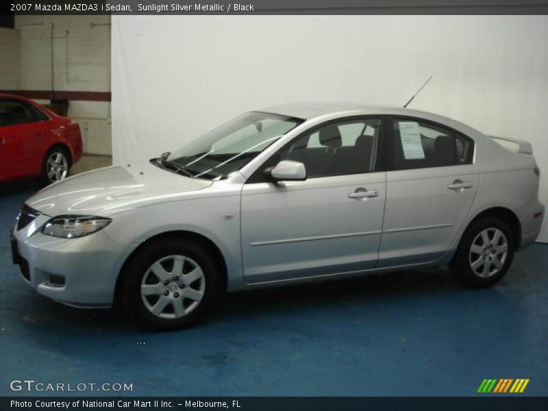 Sunlight Silver Metallic / Black 2007 Mazda MAZDA3 i Sedan