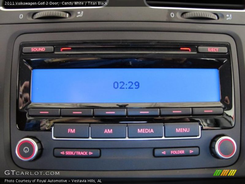 Controls of 2011 Golf 2 Door