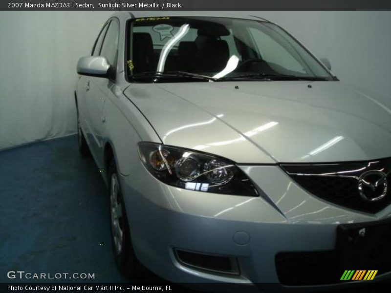 Sunlight Silver Metallic / Black 2007 Mazda MAZDA3 i Sedan