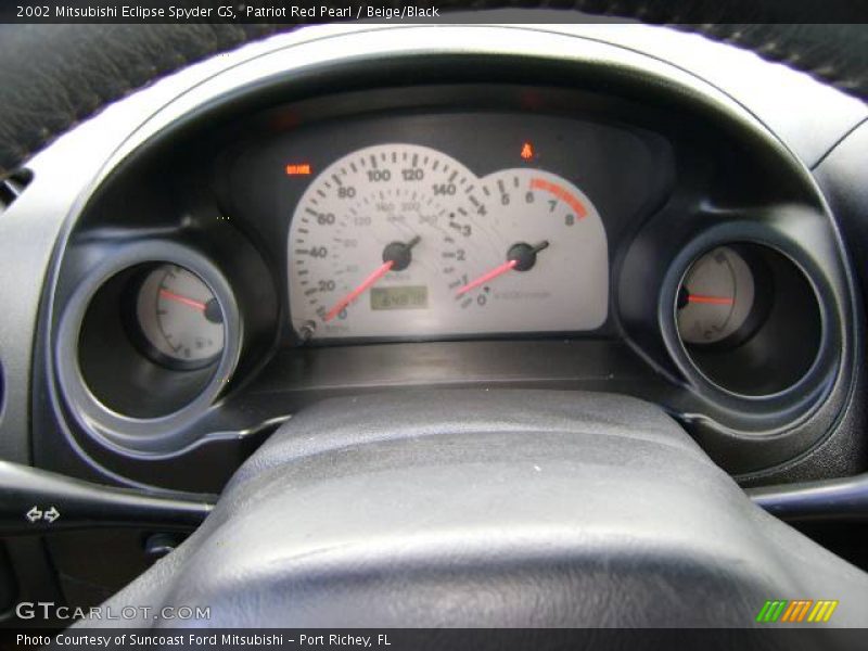 Patriot Red Pearl / Beige/Black 2002 Mitsubishi Eclipse Spyder GS