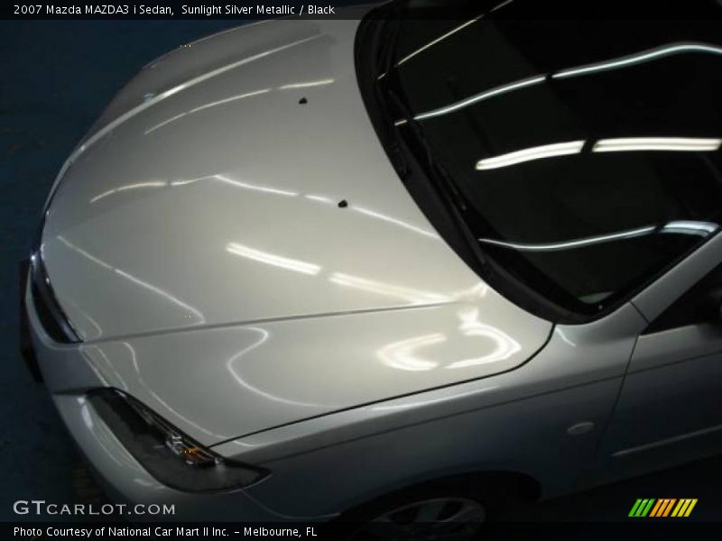 Sunlight Silver Metallic / Black 2007 Mazda MAZDA3 i Sedan