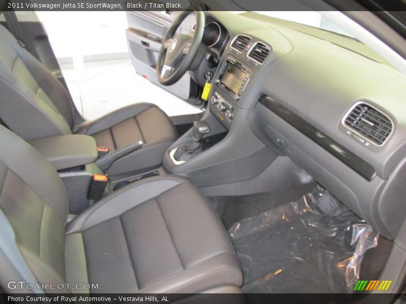  2011 Jetta SE SportWagen Titan Black Interior