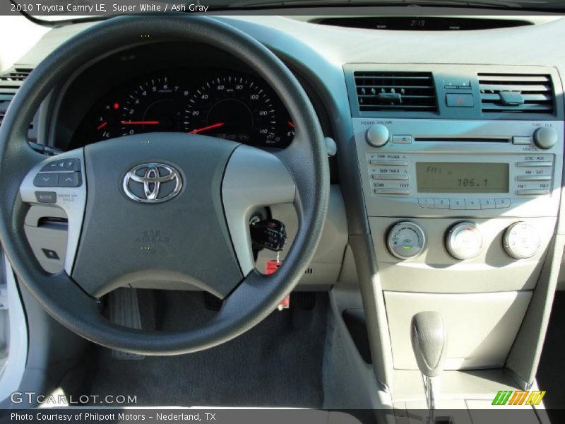 Super White / Ash Gray 2010 Toyota Camry LE