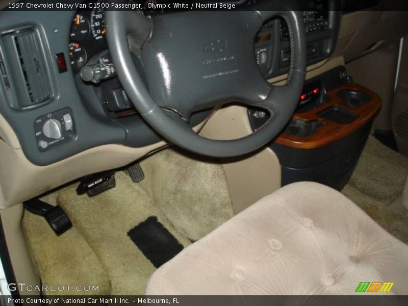 Olympic White / Neutral Beige 1997 Chevrolet Chevy Van G1500 Passenger