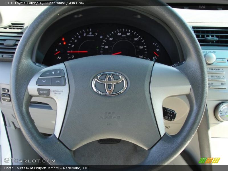 Super White / Ash Gray 2010 Toyota Camry LE