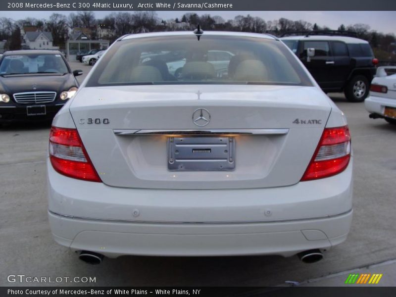 Arctic White / Savanna/Cashmere 2008 Mercedes-Benz C 300 4Matic Luxury
