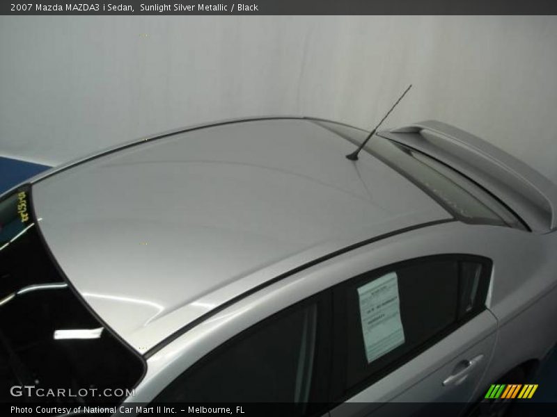 Sunlight Silver Metallic / Black 2007 Mazda MAZDA3 i Sedan