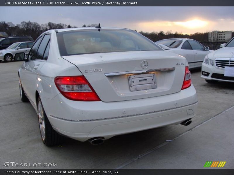 Arctic White / Savanna/Cashmere 2008 Mercedes-Benz C 300 4Matic Luxury