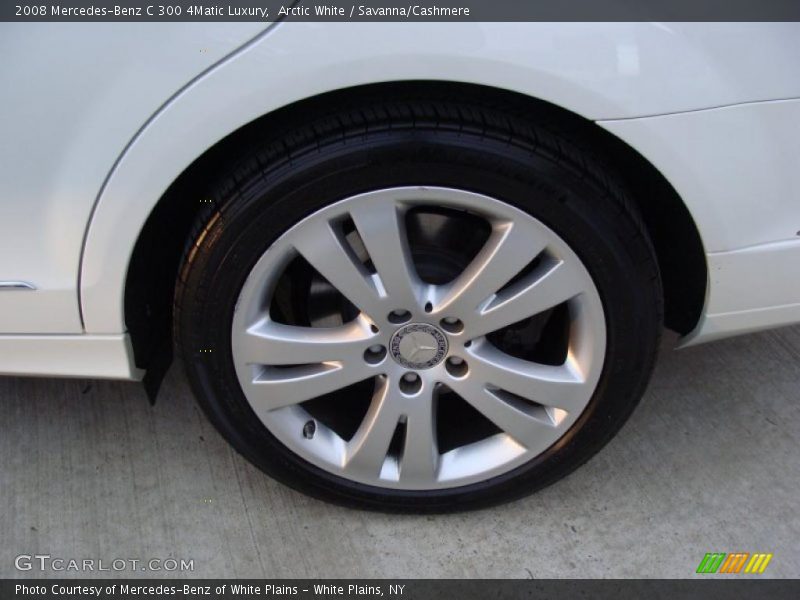 Arctic White / Savanna/Cashmere 2008 Mercedes-Benz C 300 4Matic Luxury