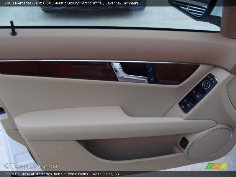 Arctic White / Savanna/Cashmere 2008 Mercedes-Benz C 300 4Matic Luxury