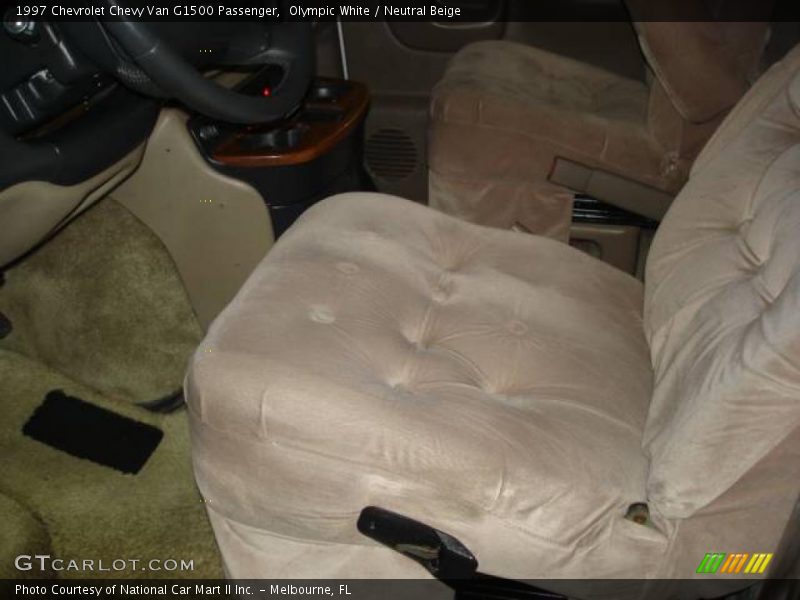 Olympic White / Neutral Beige 1997 Chevrolet Chevy Van G1500 Passenger