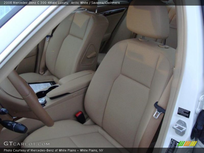 Arctic White / Savanna/Cashmere 2008 Mercedes-Benz C 300 4Matic Luxury