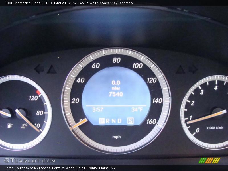 Arctic White / Savanna/Cashmere 2008 Mercedes-Benz C 300 4Matic Luxury