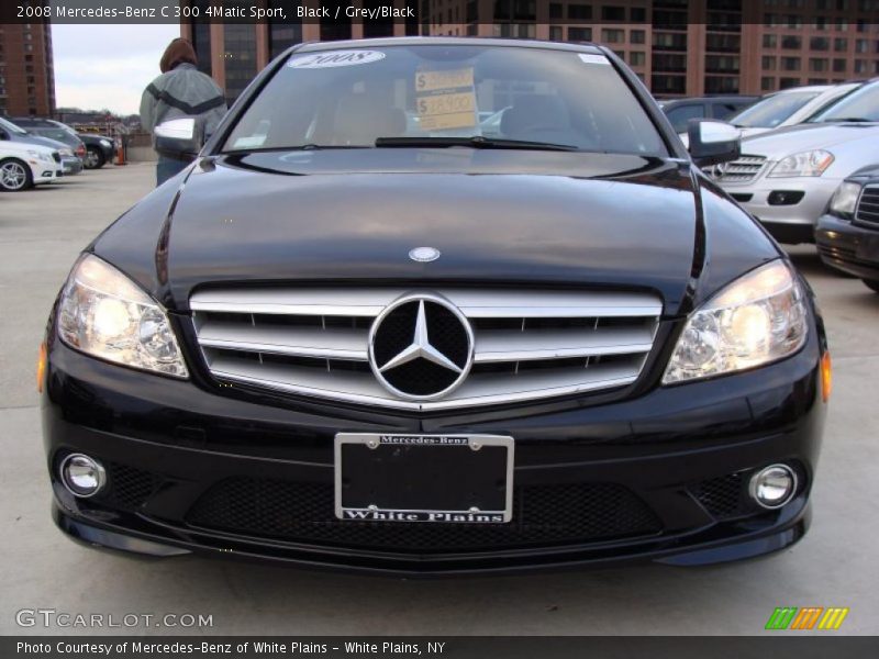 Black / Grey/Black 2008 Mercedes-Benz C 300 4Matic Sport