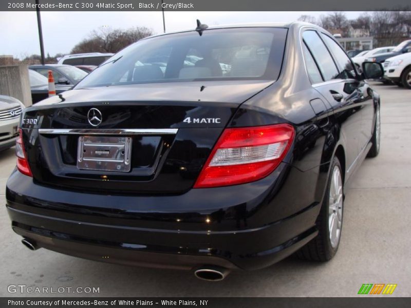 Black / Grey/Black 2008 Mercedes-Benz C 300 4Matic Sport