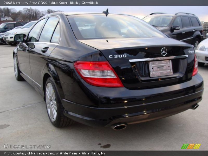 Black / Grey/Black 2008 Mercedes-Benz C 300 4Matic Sport