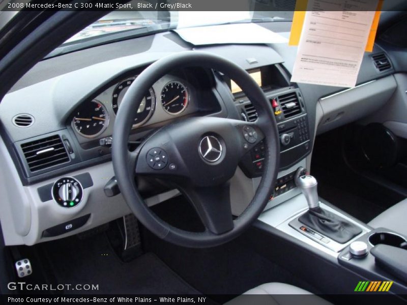 Black / Grey/Black 2008 Mercedes-Benz C 300 4Matic Sport
