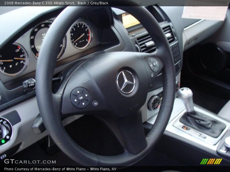 Black / Grey/Black 2008 Mercedes-Benz C 300 4Matic Sport