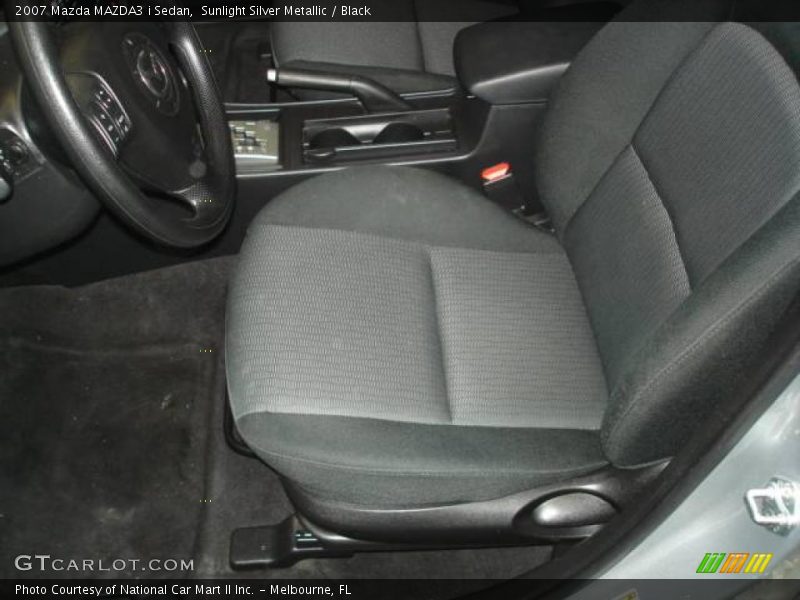 Sunlight Silver Metallic / Black 2007 Mazda MAZDA3 i Sedan