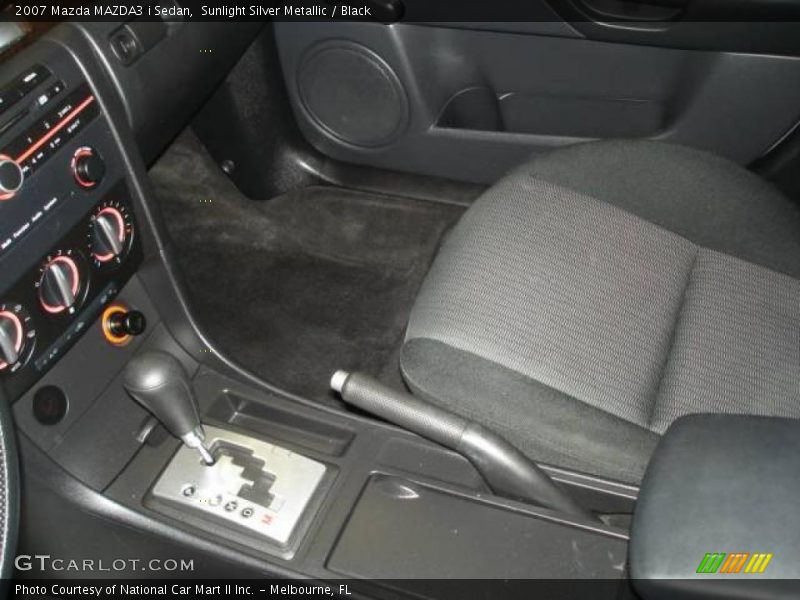 Sunlight Silver Metallic / Black 2007 Mazda MAZDA3 i Sedan