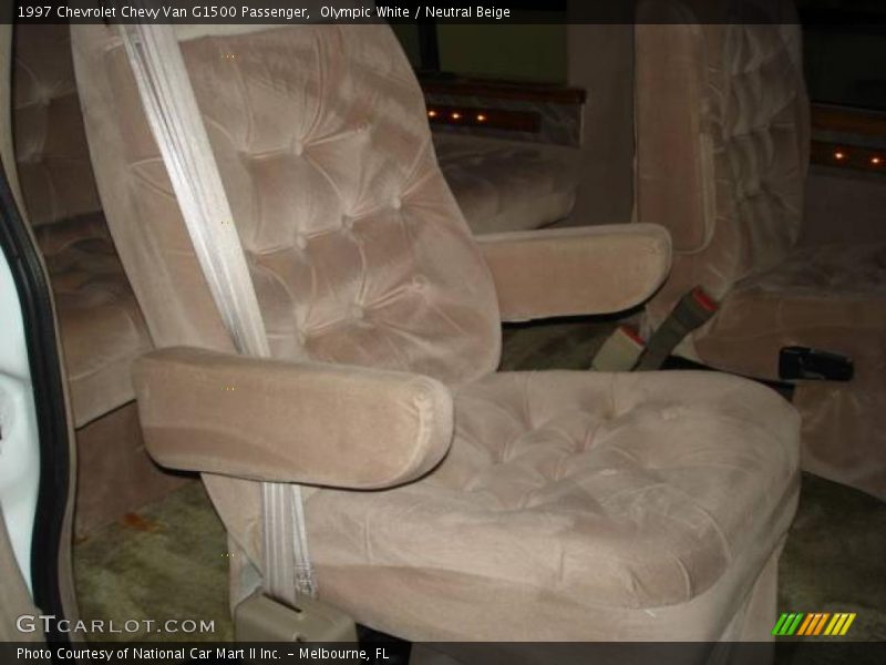 Olympic White / Neutral Beige 1997 Chevrolet Chevy Van G1500 Passenger