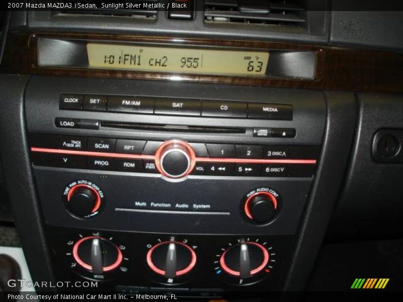 Sunlight Silver Metallic / Black 2007 Mazda MAZDA3 i Sedan