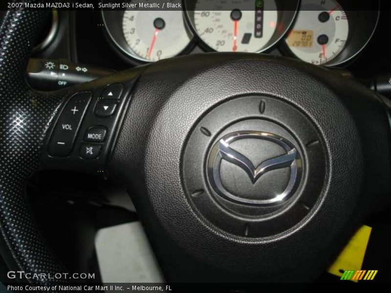 Sunlight Silver Metallic / Black 2007 Mazda MAZDA3 i Sedan