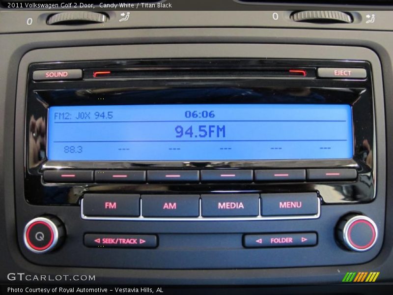 Controls of 2011 Golf 2 Door