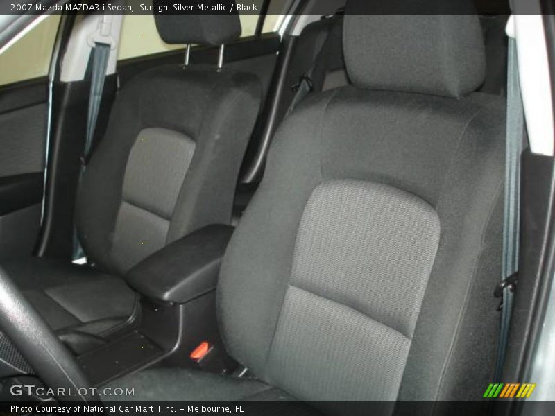 Sunlight Silver Metallic / Black 2007 Mazda MAZDA3 i Sedan