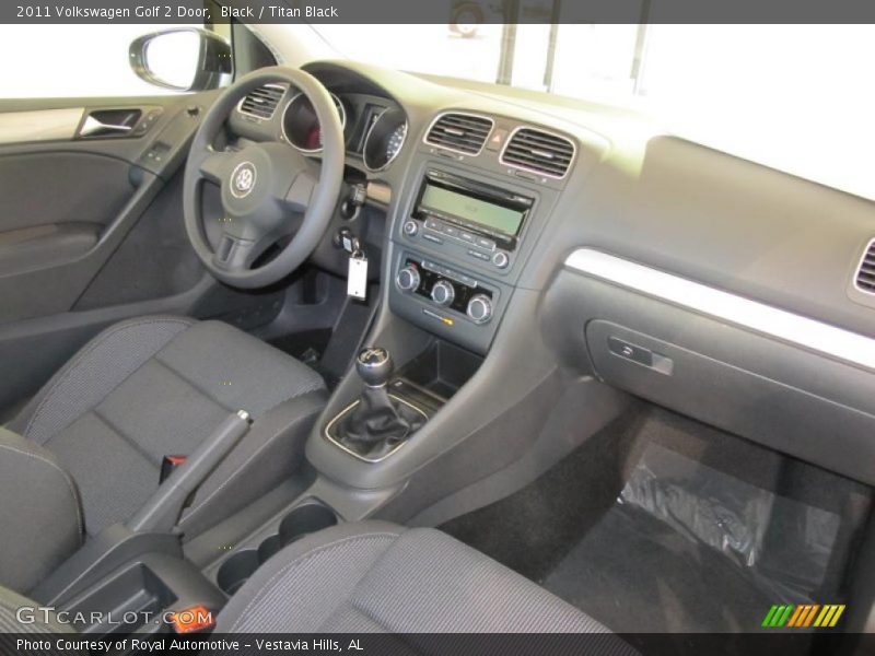 Black / Titan Black 2011 Volkswagen Golf 2 Door