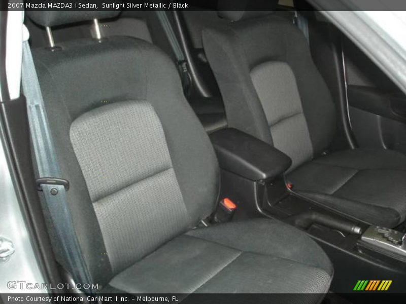 Sunlight Silver Metallic / Black 2007 Mazda MAZDA3 i Sedan