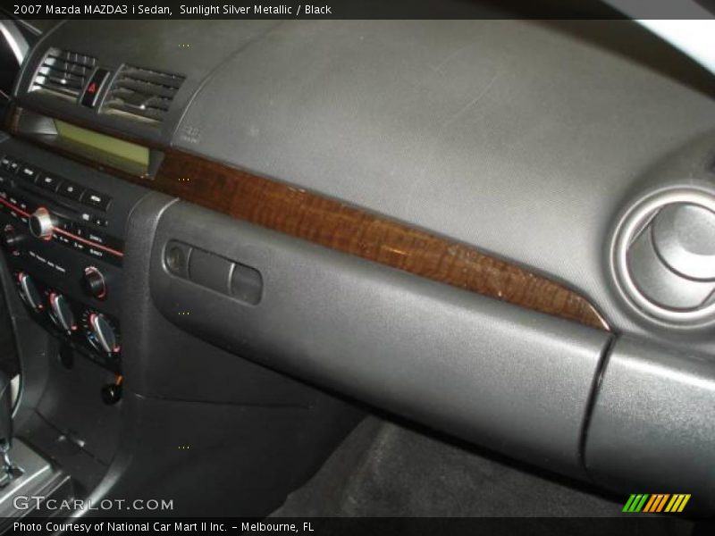 Sunlight Silver Metallic / Black 2007 Mazda MAZDA3 i Sedan