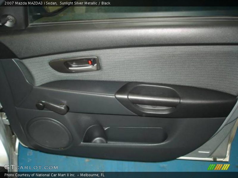 Sunlight Silver Metallic / Black 2007 Mazda MAZDA3 i Sedan