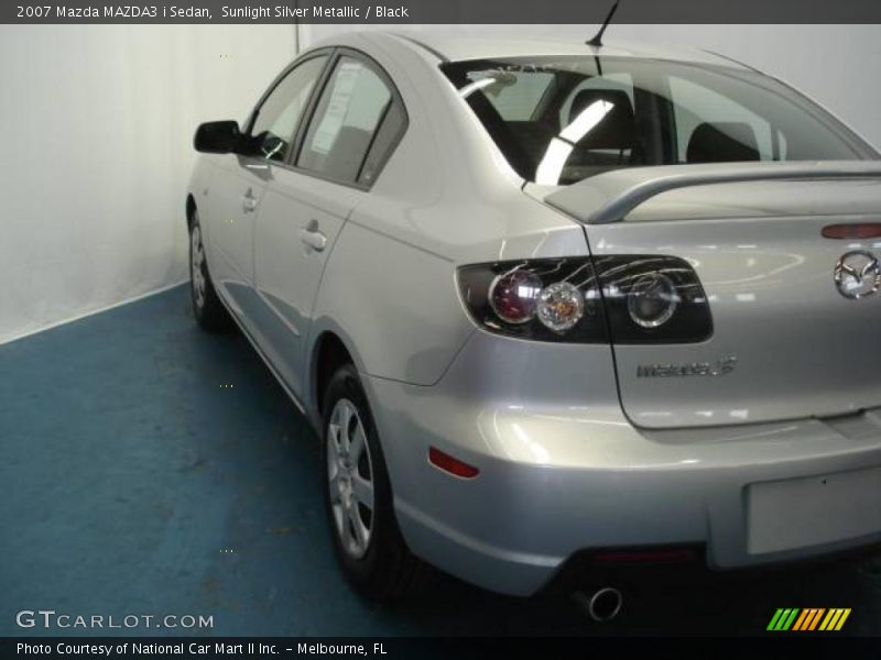 Sunlight Silver Metallic / Black 2007 Mazda MAZDA3 i Sedan