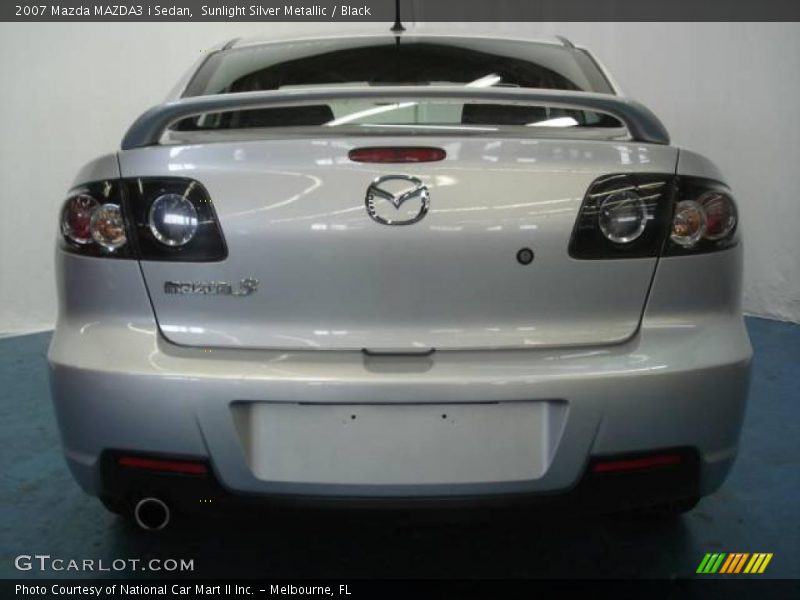 Sunlight Silver Metallic / Black 2007 Mazda MAZDA3 i Sedan