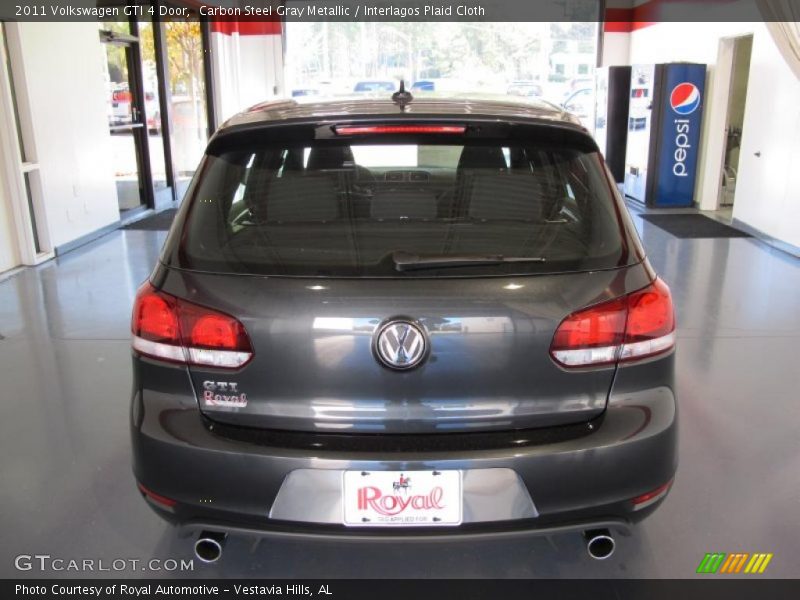 Carbon Steel Gray Metallic / Interlagos Plaid Cloth 2011 Volkswagen GTI 4 Door