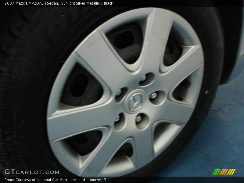 Sunlight Silver Metallic / Black 2007 Mazda MAZDA3 i Sedan