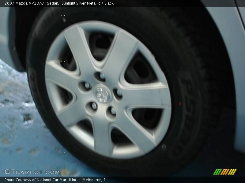 Sunlight Silver Metallic / Black 2007 Mazda MAZDA3 i Sedan