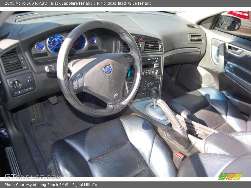  2005 S60 R AWD R Nordkap Black/Blue Metallic Interior